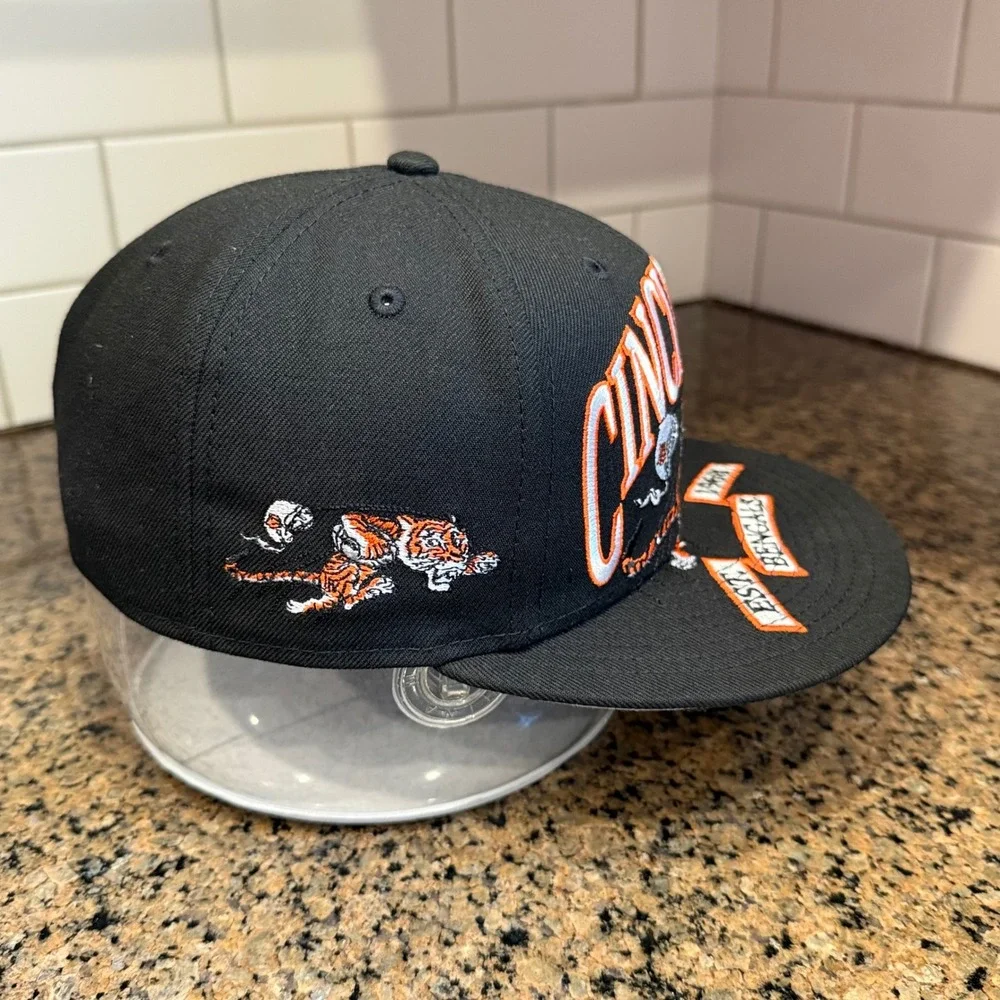 Cincinnati Bengals New‎ Era 59FIFTY Fitted Hat 7 1/4 Black NFL Football New